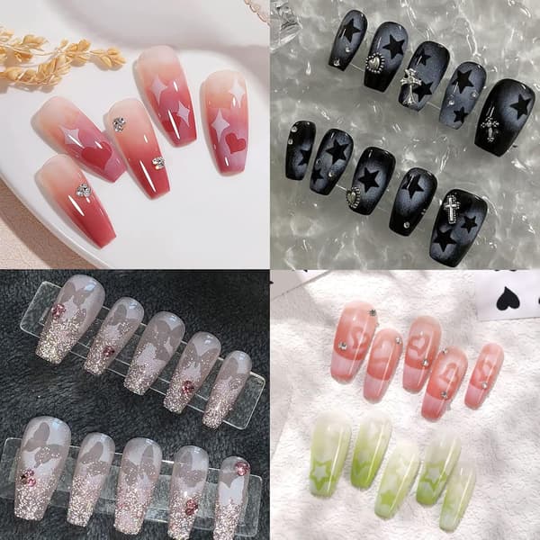 24 ark Airbrush Schabloner Nageldekor för Naglar