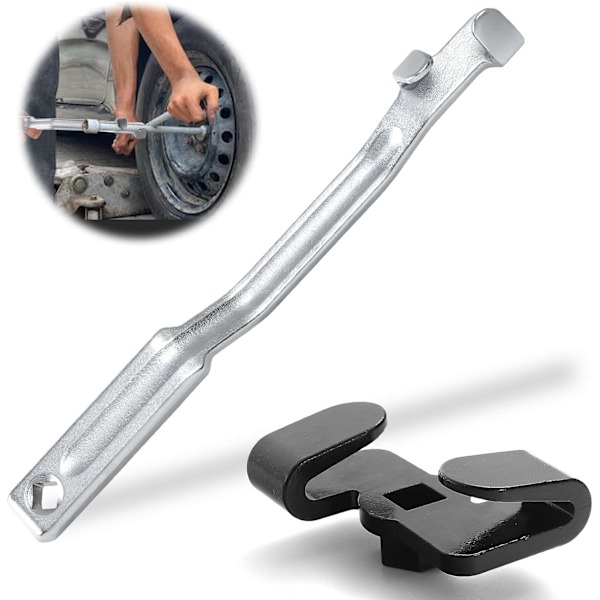 Pidennetty avain 34 cm, universaali avaimen pidennys työkalu, pidennysavaimen työkalu 8 cm:n avaimen pidennysvaihtoehdolla vaikeasti irtoavien ruuvien irrottamiseen