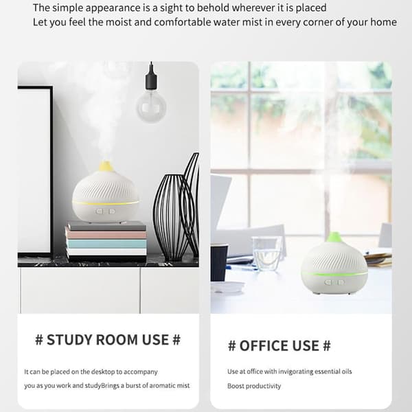 Elektrisk oljediffuser - Tyst USB-enhet, justerbar timerfunktion, aromaterapi | Luftfuktare för hemmet