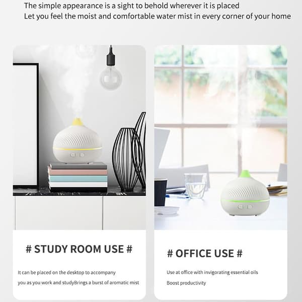 Elektrisk oljediffuser - USB-plugg, stillegående enhet, justerbar timerfunksjon, aromaterapi | Luftfukter for hjemmet