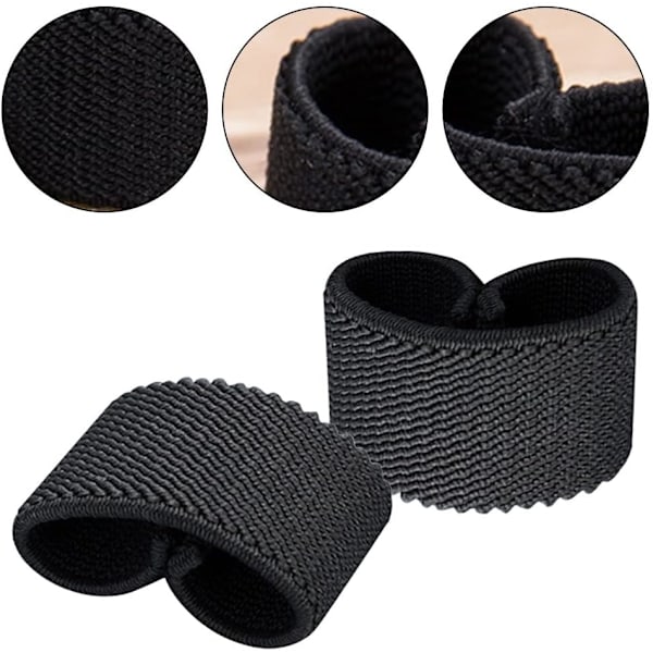 Pakke med 8 elastiske beltestropper, taktisk karabinkrok for 2,5 cm brede belter