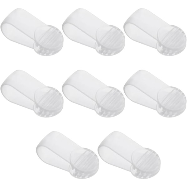 8 Pcs Duvet Clips White Padded Clips Blanket Fasteners to Secure