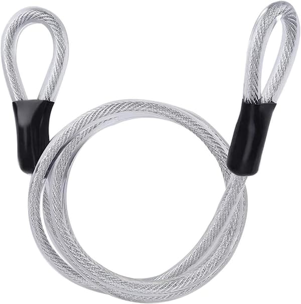 Säkerhetskabel Flätad Stålkabel Flexibel Lås Kabel Kabel Lås B