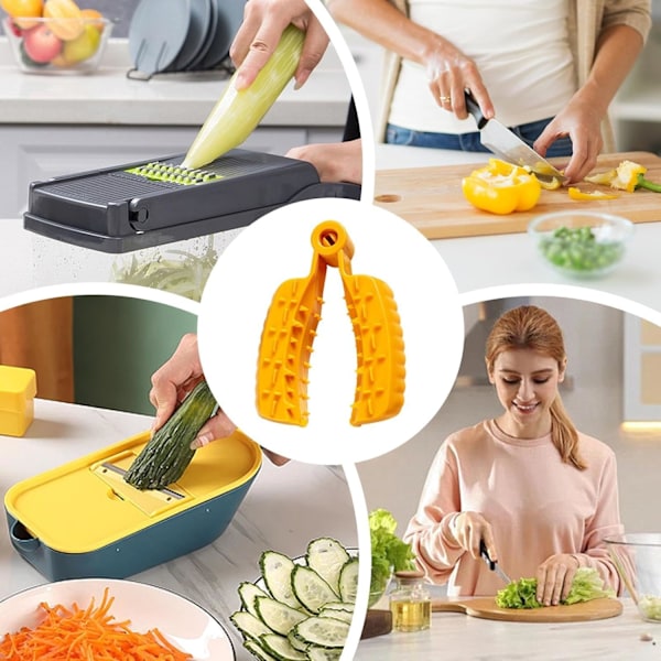 Orange-Fingerskydd för matlagning - Grönsaksrivjärnsskydd | Halkfritt grönsaksrivjärnsskydd, matgreppverktyg för matlagning, Vitlök