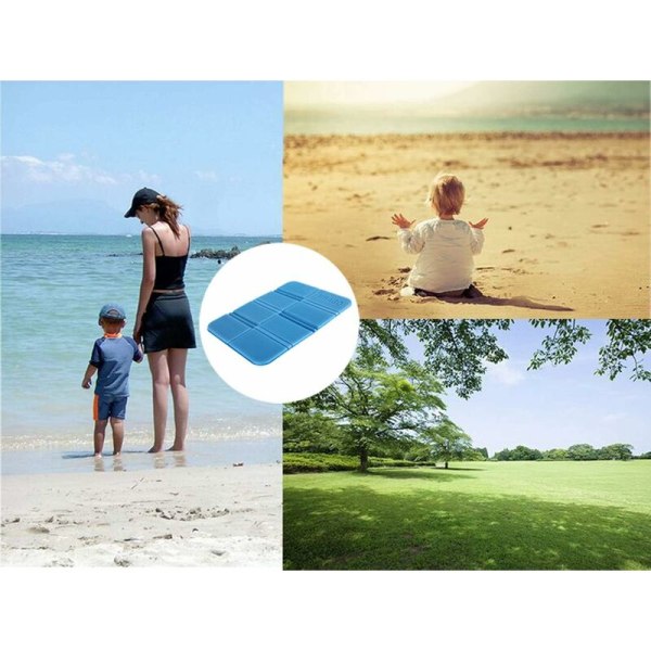 2 stk. Foldbar Camping Skummadras, Foldbar Udendørs Gulvmadras, Porta