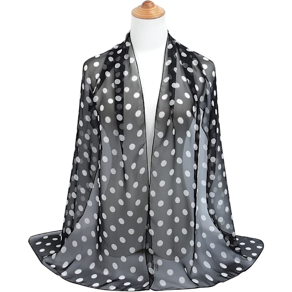 Mjuk blommig sjal för kvinnor, chiffong, genomskinlig scarf