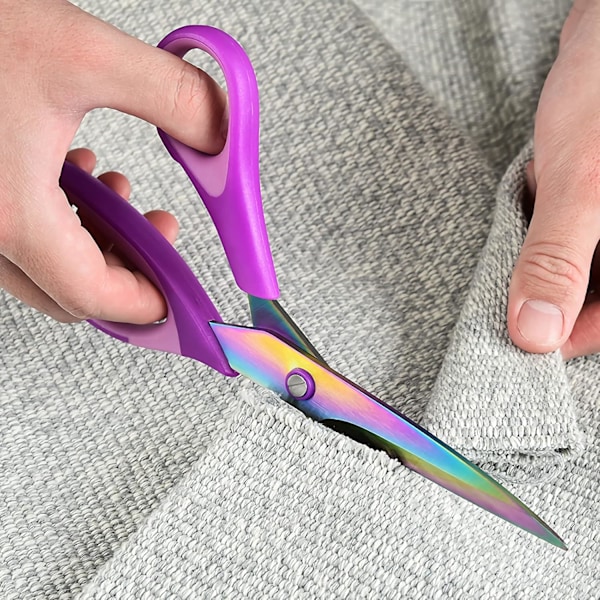 Hobby Saks Sæt med 3 stk., Universalskarpe Titanium Blade Sakse, Komfortabelt Greb, Multifunktionelt Stof Saks Værktøj Fantastisk til Voksne, Kontor