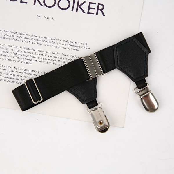 2-pack Strumpeband för män Justerbara Stadiga Clips Hållare