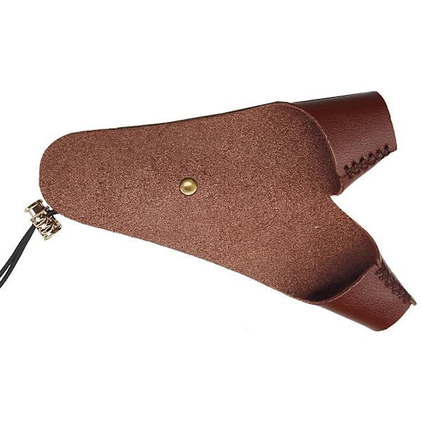 Buehåndbeskytter, 2 Finger Letvægts Åndbar Beskytter Holdbar Anti-Slip PU Læder Buehandske til Venstre Hånd Traditionel Langbue Buetilbehør