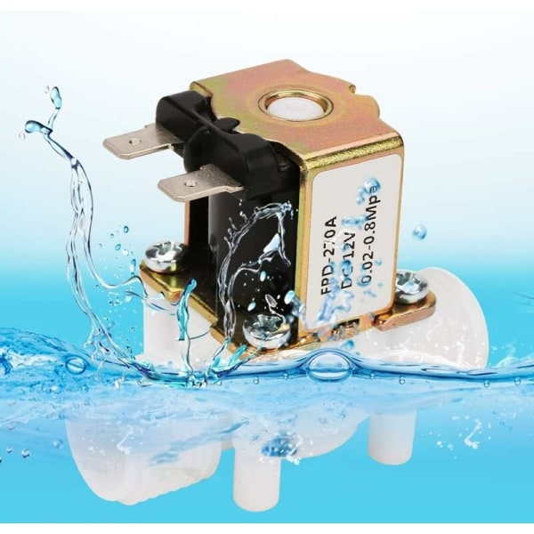 DC12V G1/2 Solenoidiventtiili, NC/normaalisti suljettu vesiventtiili solenoidi