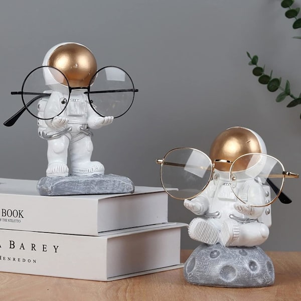 Astronautglasögonhållare i Resin, Glasögonställ, Hantverk, Rolig