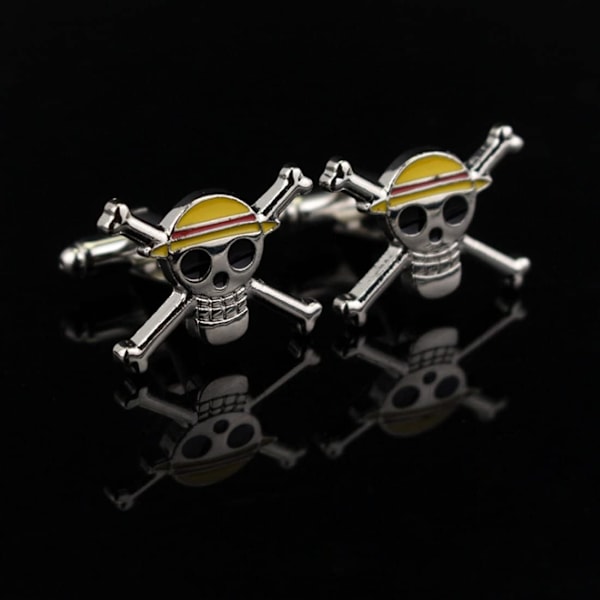 One Piece Manschetknapper Luffy Skull Manschetknapper Mænds Tilbehør Gave
