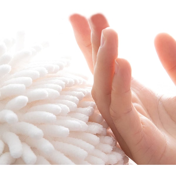 Chenille Håndklæde Sæt af 2, Mikrofiber Badehåndklæder, Absorberende Håndklæder