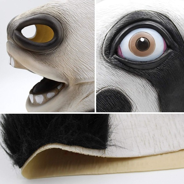 Fest Halloween Kostume Fest Ko Dyrehoved Latex Maske