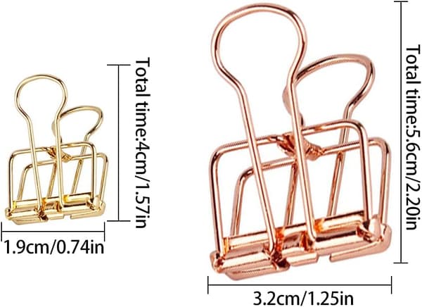 30 Stykker Binderclips Foldback Papirclips Kreative Hule Tegneclips
