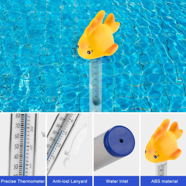 Pool Thermometer Floating Cartoon Animal Pool Thermometer Indoor