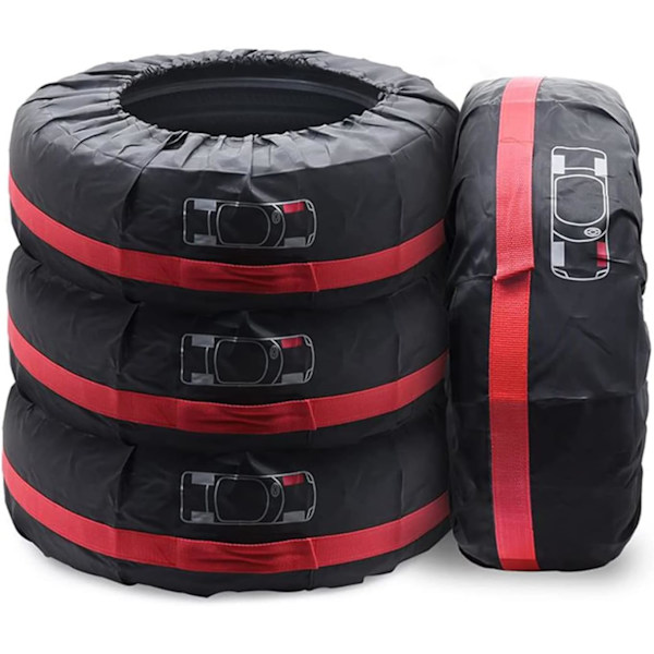 (Diameter 80cm) 4-pack Däcköverdrag 19-23 Tum Vattentätt Reservdäck