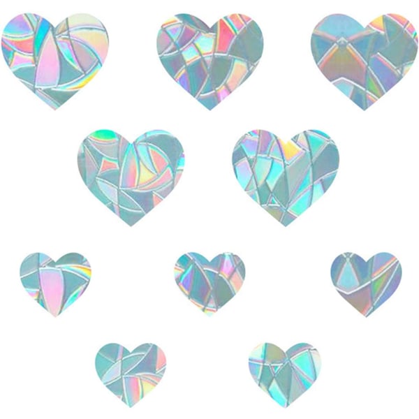 Rainbow Prisms Window Clings, 10 STK Statisk Rainbow Glass Sticker