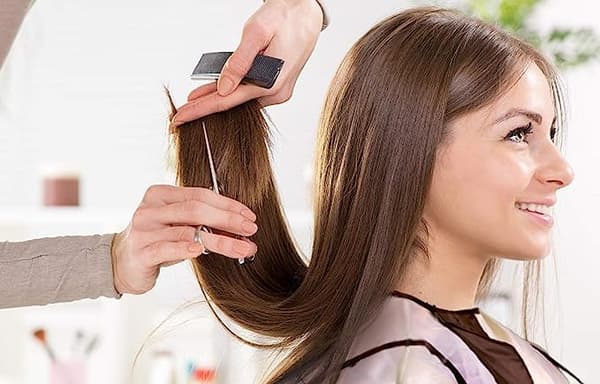 Barberforklæde i khaki, hårklippeskærm salon barber hår