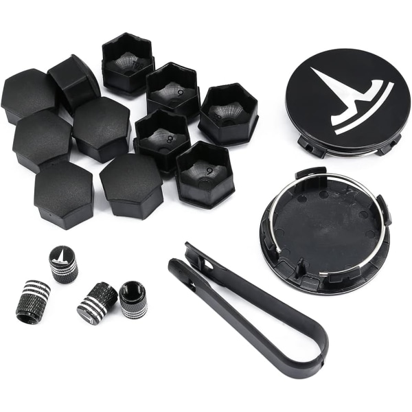 4 st Aero Wheel Cap Kit för Tesla Wheel Hub Center Mutter Caps för