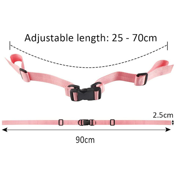 2-pack ryggsäcksbröstrem (svart) justerbar ryggsäcksrem