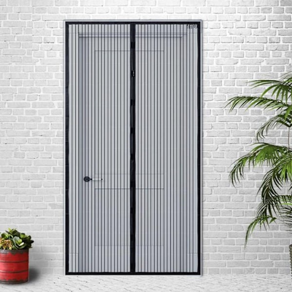 Magnetisk Dør Fluenet Insektgardin, 100cm x 210cm Justerbar