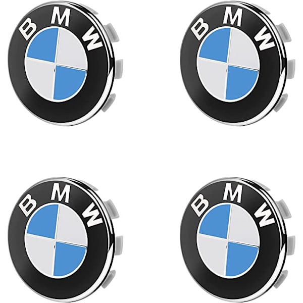 68mm Navkapsel, 4 Stycken Fälgkapslar, 68mm Hjulcentralkapslar med Auto