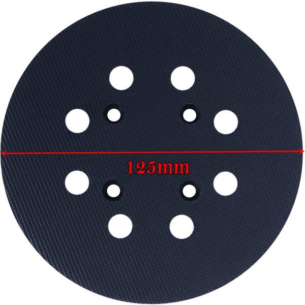 Slipdyna 125 mm med kardborre, kompatibel med Bosch PEX 3