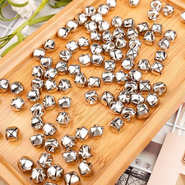 100 kpl Joulukelluja, 11 mm Joulukellut Mini Metalli Joulukellot