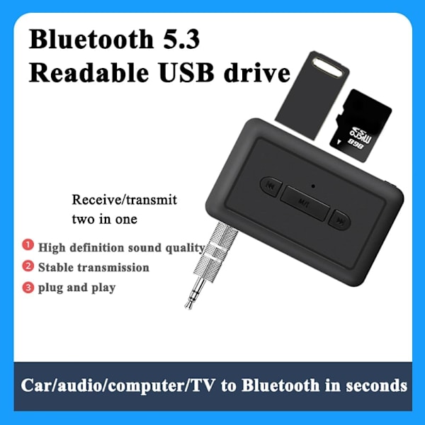 Bil Bluetooth-adapter Bluetooth-mottaker Bil Bluetooth-sender