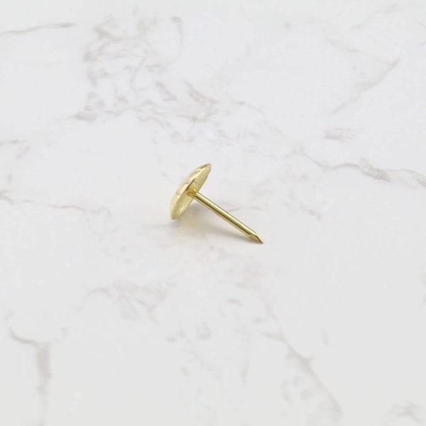100 stk. Antikke Dekorative Søm til Møbler Sofa Polstring Retro Søm Guld Metal 10x16mm