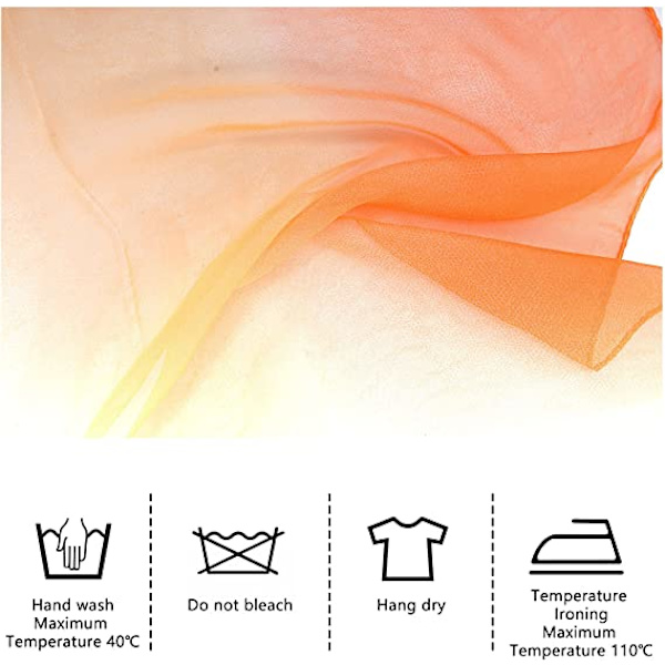 Myk Gradientfarge Dame Skjerf 175 * 75cm | (Oransje) - Dame