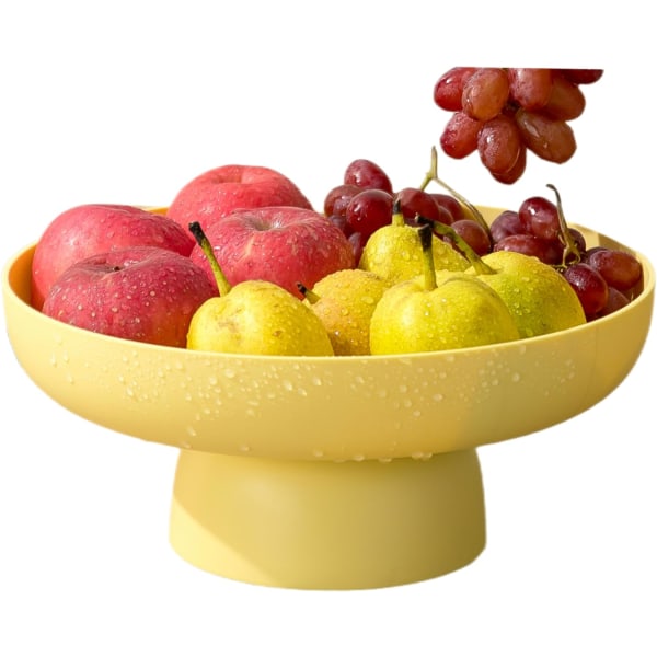 Multifunktionell fruktkorg -(gul) fruktkorg - tårtförvaring