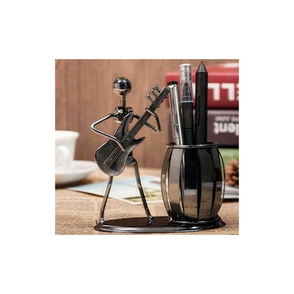 Gitarpennholder Kreativ Skrivebordstilbehør Multifunksjonell Metall