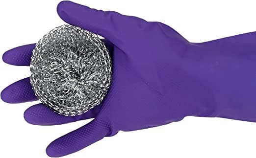 Sæt med 3 rustfrie stålsvampe til metalgryder - Multifarvet