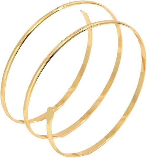 Gull- og sølvarmbånd – Delikat justerbart armbånd for kvinner – 7,5 cm