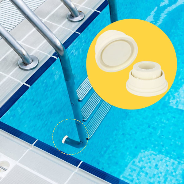 Badebasseng Gummibumper, Basseng Bumper Beskytter Stopper, Stige Gummigreps Stige Sikkerhetsbumper Basseng Tilbehør, 2.4x1.5x1.3in
