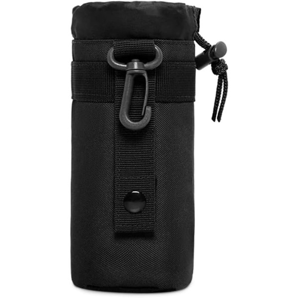 Musta Tactical Molle vesipullolaukku, sotilaallinen vaellusreppu Po