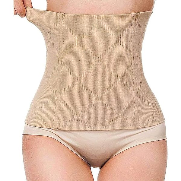 2 i 1 Postpartum Recovery Belt, Kroppsomslag for å stramme løs hud