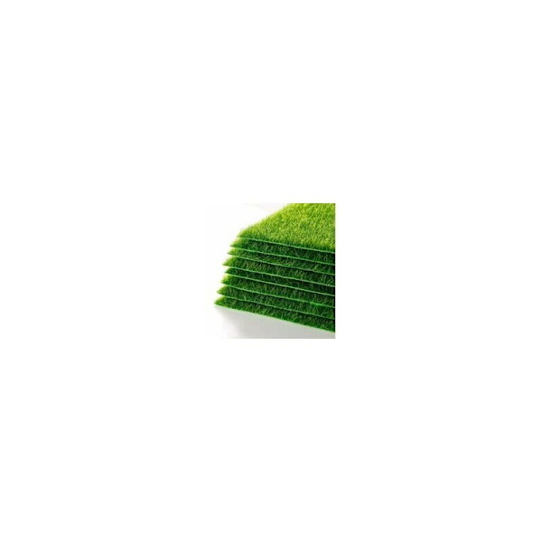 8 förpackningar konstgräs för hantverk 15 x 15 cm syntetiskt gräs