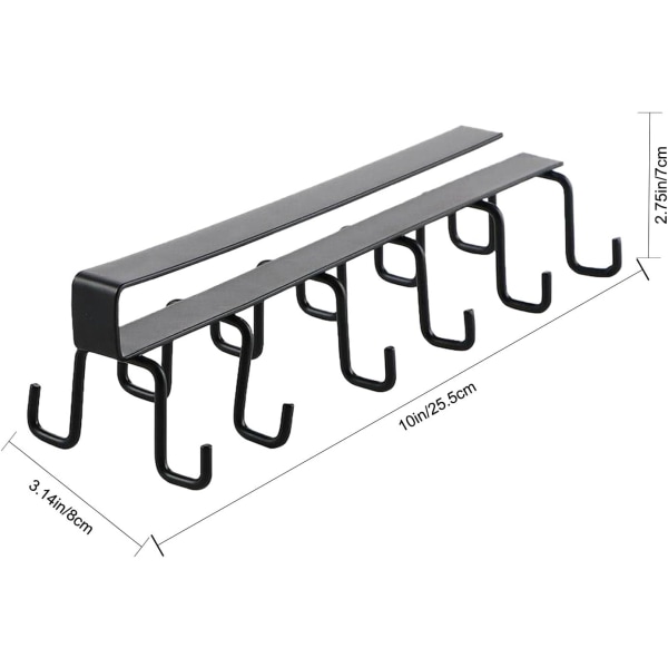 Universalt jernstativ - Dobbeltrad hengende koppholder kaffekopp H