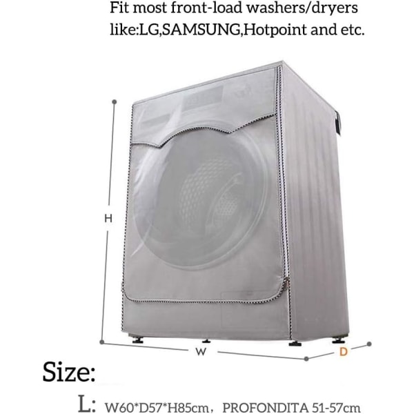 Tvättmaskinstäcke - 85 × 60 × 57 cm - Med dragkedja - Vatten