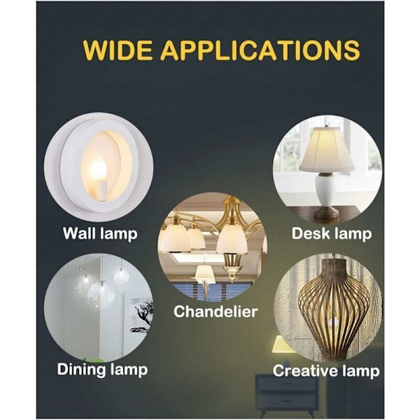 E14 LED-lampor, 5-pack, E14 LED-lampor, Frostad Flamma Filament, Sm