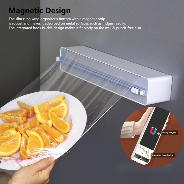 Magnetic Food Film Dispenser - Forbedret folieskærer med Sharp Bl