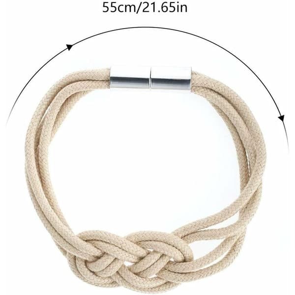 (Vit, total längd 55cm) Magnetisk Gardinstång Enkel Stil Spänne