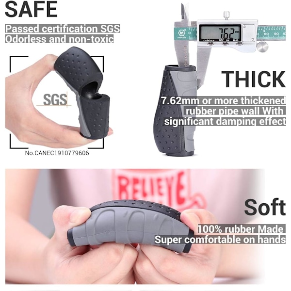 Sklisikre grep for ergonomiske sykkelstyrer MTB (MTB) grep,