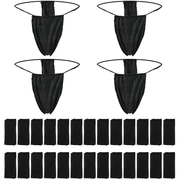 100 stk engangstruser (svart) myk spa-thong for kvinner uten-