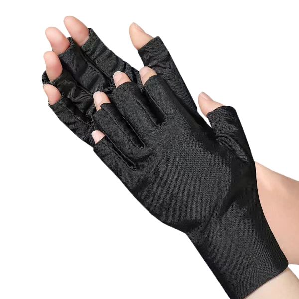 UV-skyddande handskar, UV-skyddande handskar för manikyr, UV-skyddande handskar UPF50+ för nagellampa, Gelmanikyrhandske, Skydda händerna från UV-ljus från torkaren