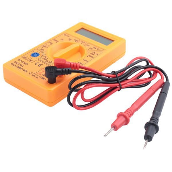 Digitalt multimeter - Strømmåling, DT-830B Digitalt displaymultimeter, Digitalt multimeter, Bærbart multimeter