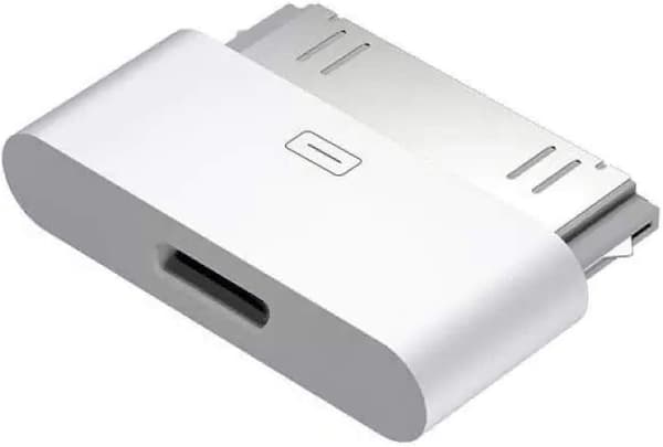 8-pins til 30-pins Lightning-adapter for iPhone, iPad... Hvit
